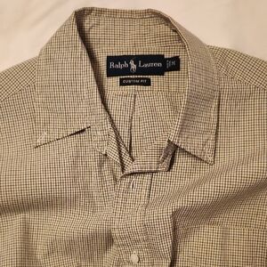 Ralph Lauren Men's Checkered Shirt - Black and White